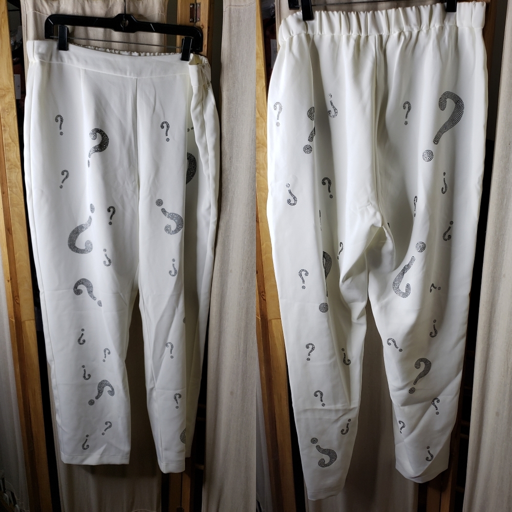 L'atiste  Pantsuit with Rhinestone Questionmarks - Picture 7 of 11